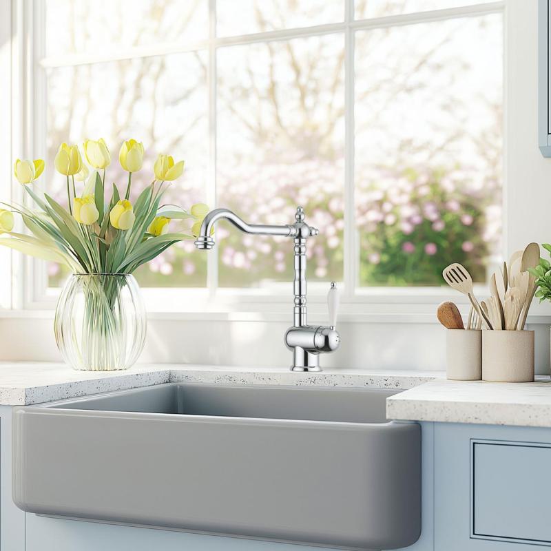 Franke Particolare Old England класически кухненски смесител хром 115.0060.360