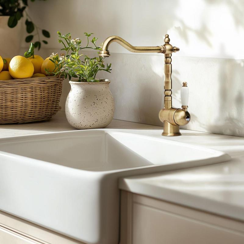 Franke Particolare Old England класически кухненски смесител бронз 115.0028.205