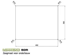 Lorreine 50R Luxe Мивка неръждаема стомана 50x40 см за монтаж над, под и на нивото на плота 1150178228