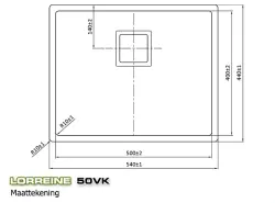 Lorreine Exclusive Мивка неръждаема стомана 50см монтаж под, над и на нивото на плота 1150178274