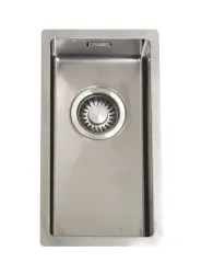 ABK Bingara Малка мивка от неръждаема стомана 20x40cm за монтаж под, над и на нивото на плота BIN20FVI