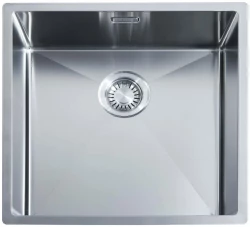 ABK Bingara Квадратна мивка неръждаема стомана 46x46cm монтаж под, над и на нивото на плота BIN46FVI