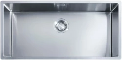 ABK Bingara Голяма мивка неръждаема стомана 80x40cm монтаж под, над и на нивото на плота BIN80FVI