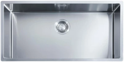 ABK Bingara Голяма мивка неръждаема стомана 80x40cm монтаж под, над и на нивото на плота BIN80FVI