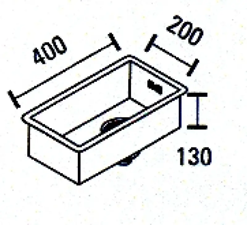 ABK Baronga малка мивка неръждаема стомана с размери 20x40 cm монтаж под, над и на нивото на плота BAR20FVI