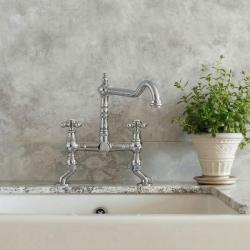 Кухненски смесител Nostalgic, неръждаема стомана V1979RVSST