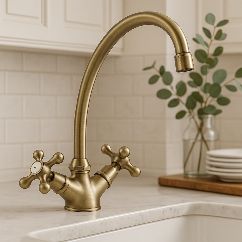 Nostalgic кухненски кран V1900 Бронз