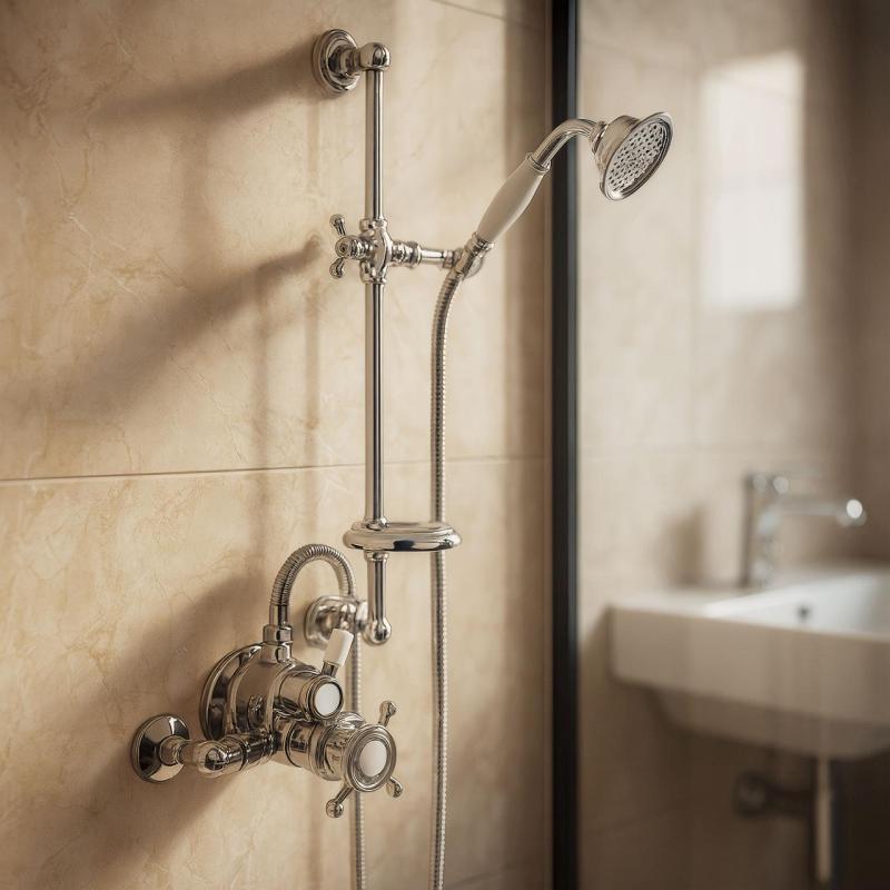 Хубер Викториански Термостатичен Комплект за Душ Хром 190R.VT01H.CR