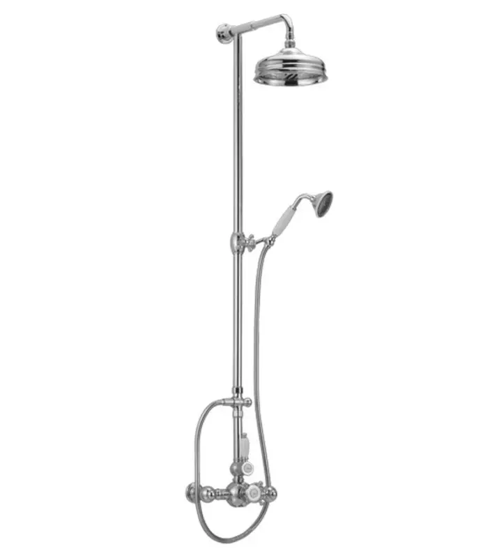 Huber Victorian Термостатичен комплект за душ 20cm Бронз 590.VN21H.BA