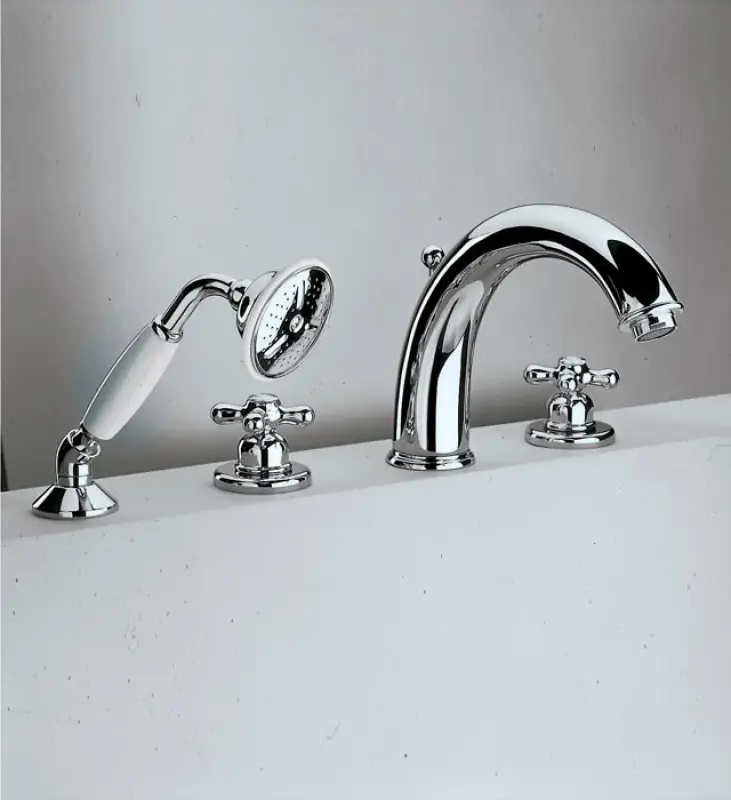 Huber Croisette 4-дупков смесител за вана Термостатичен Бронз CST7601027