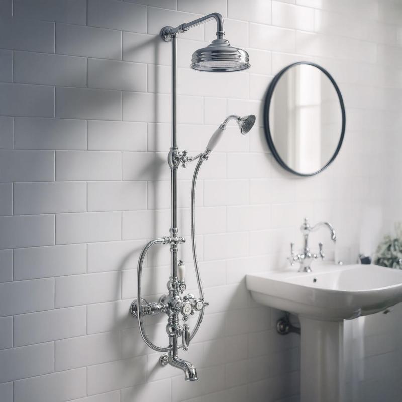 Huber Victorian Термостатичен комплект за вана/душ 30cm RVS 592.VN31H.AC