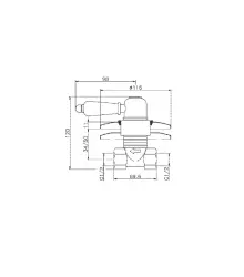 Huber Croisette Вграден Спирачен Кран Злато CS0003102G