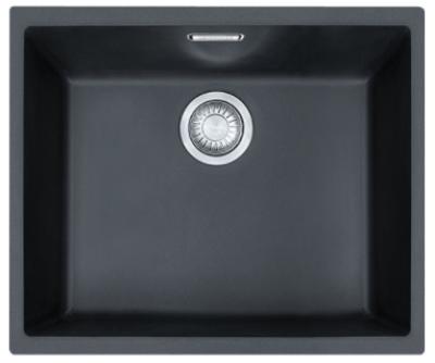 Franke Sirius 2 S2D 110.50 пластмасова черна мивка 50x41cm подградна 125.0252.223