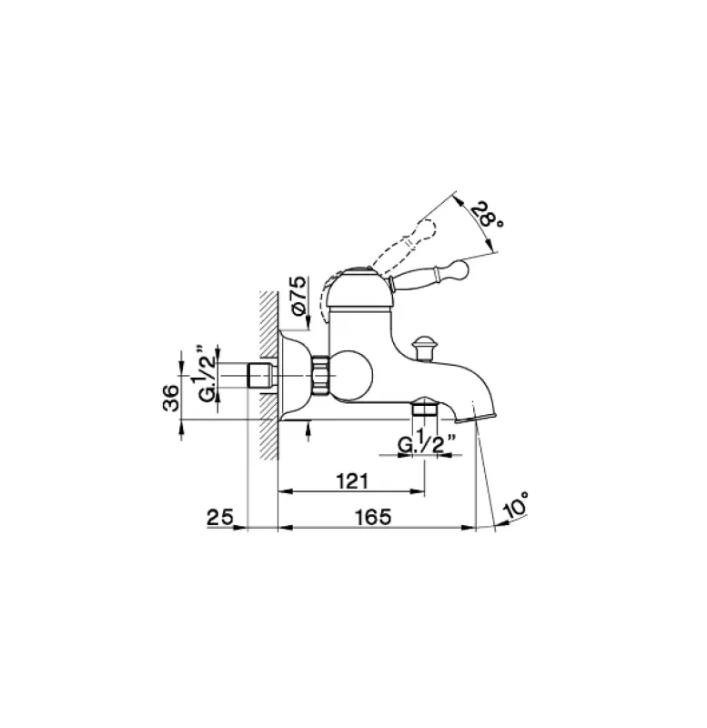 Cisal Arcana Royal Батерия за вана Злато AY00013024