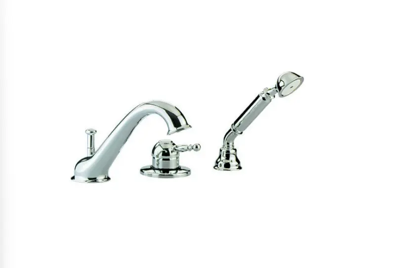 Cisal Arcana Royal Батерия за вана за монтаж на ръба на ваната Хром AY00126021