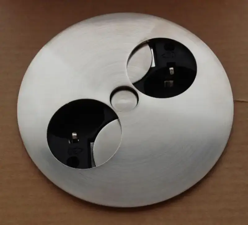 Bachmann Twist Контакт за кухненски плот, неръждаема стомана, двоен 008749