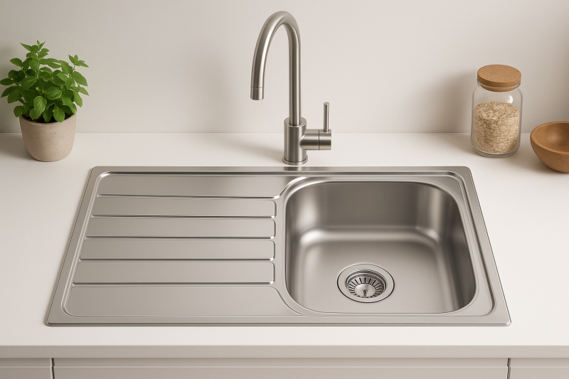 Franke Spark SKX 611 Иноксова мивка за монтаж отгоре с отцедник 86x50cm 101.0315.545
