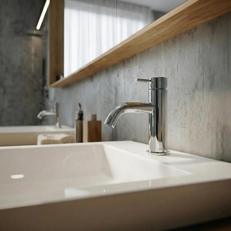 Waterevolution Flow смесител за умивалник хром T11001