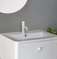Водна революция Flow батерия за умивалник в мат бяло T110BR