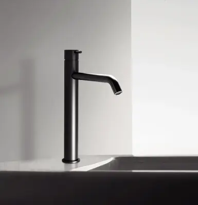 Waterevolution Flow висока смесителна батерия за умивалник, включително сив капак за сифон T115PR