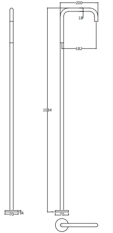 Waterevolution Flow стоящ смесител за умивалник с вграден смесител хром 1207925192