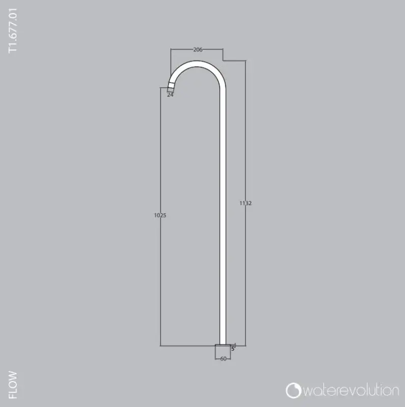 Waterevolution Flow стоящ смесител за мивка с инфрачервен сензор хром 1207925232