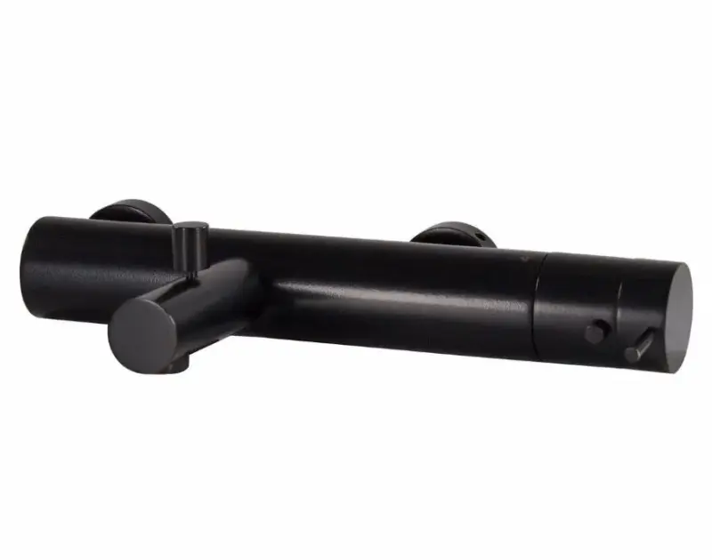 Водна революция Flow баня термостат с ръчен комплект душ в матово черно T130TPR