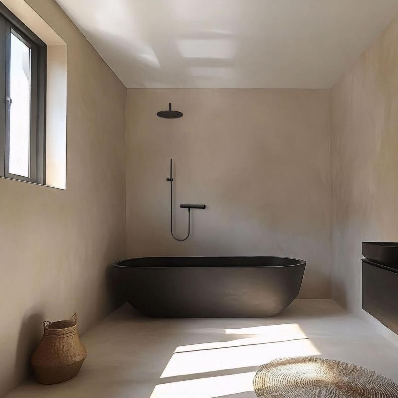 Waterrevolution Flow душов термостат с комплект за душ черен T140TPR