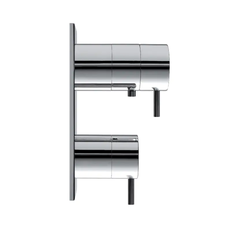 Вграден душ термостат с 3 изхода Waterevolution Flow в матово бяло T136TBBR