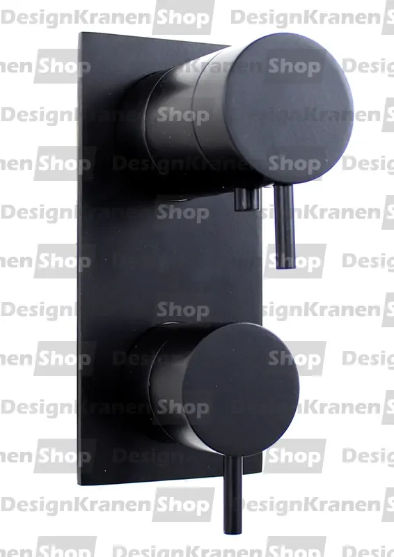 Waterevolution Flow вграден душов термостат с 3 изхода в матово черно T136TBPR