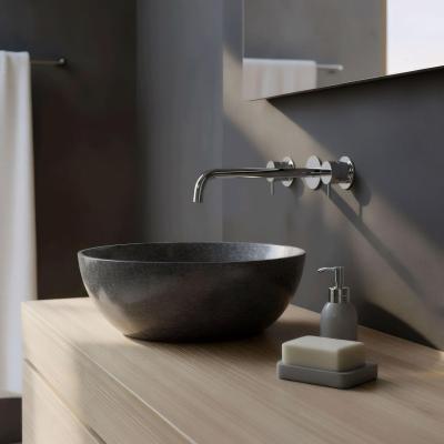 Водна революция Flow 3-дупкова вградена чешма за умивалник хром с изход 25cm 1208511212