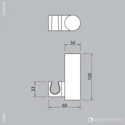 Водна революция комплект за вана Flow мат бяло T1622BR