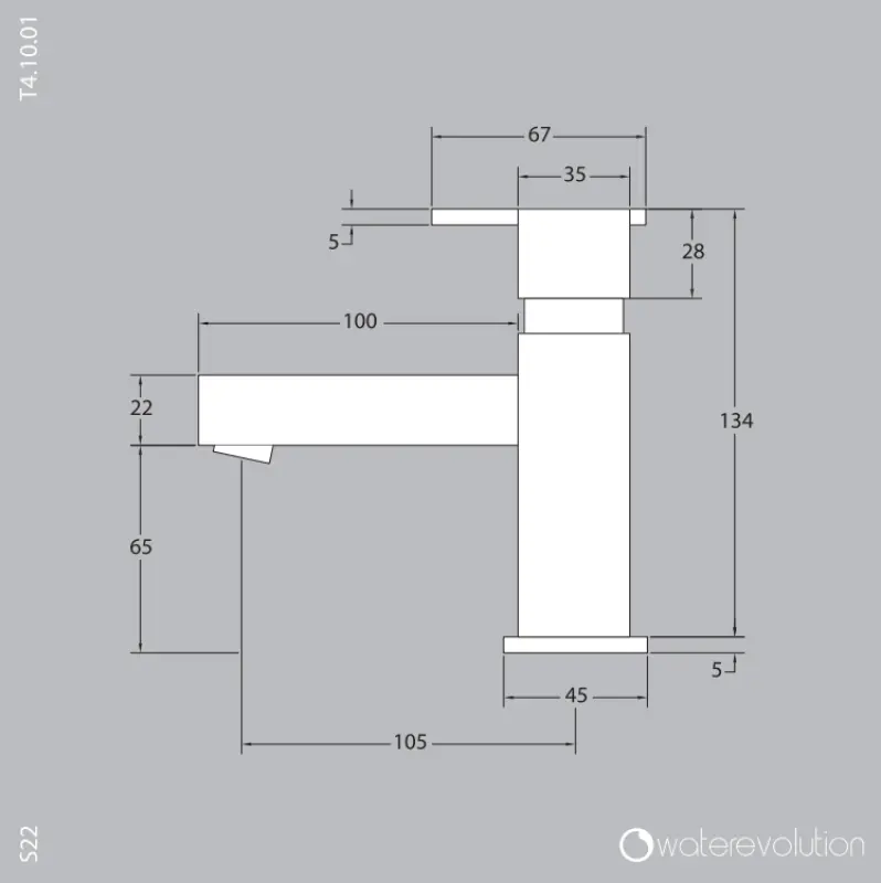 Waterevolution S22 неръждаема стомана мивка с отпадък T410IE