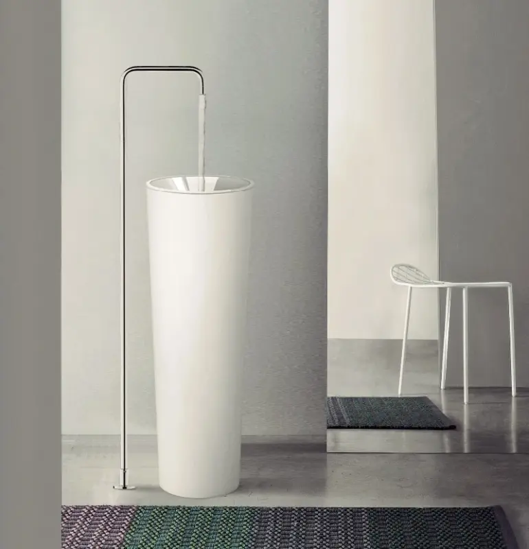 Waterevolution Flow Свободностоящ смесител за умивалник Излив Хром T1.676.01