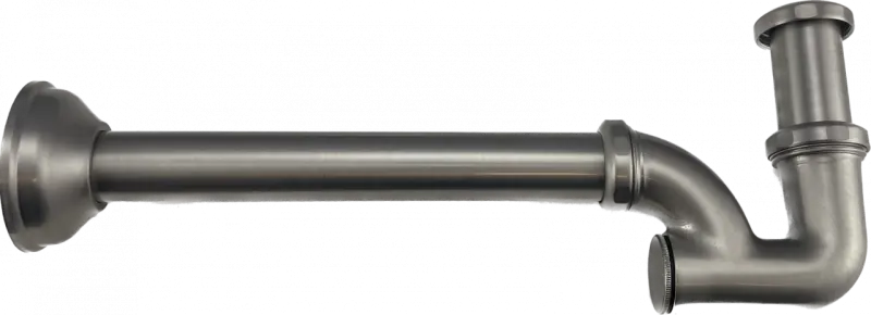 PB Unix класически сифон за мивка от неръждаема стомана, метален, RVS 1208676932