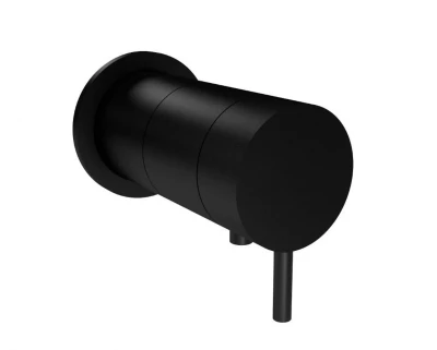 Waterevolution Flow вграден душ термостат с кръгла розетка, матово черно 1208778082 T142TBPR