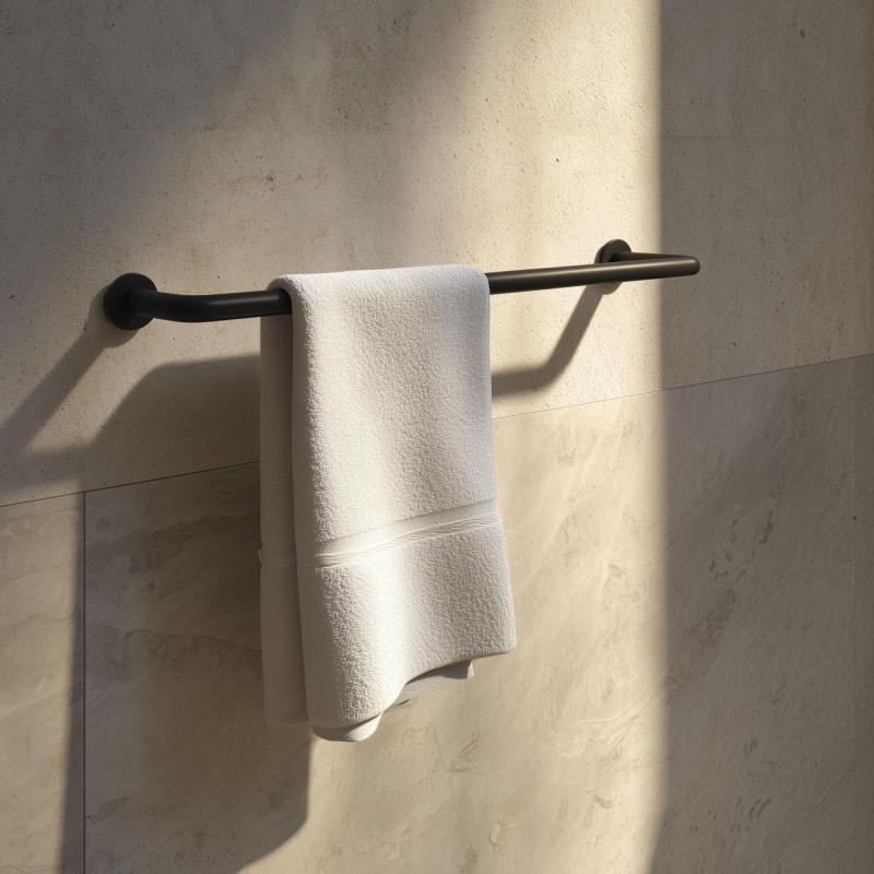 Waterevolution поток държач за кърпи 35см мат черен A111PR