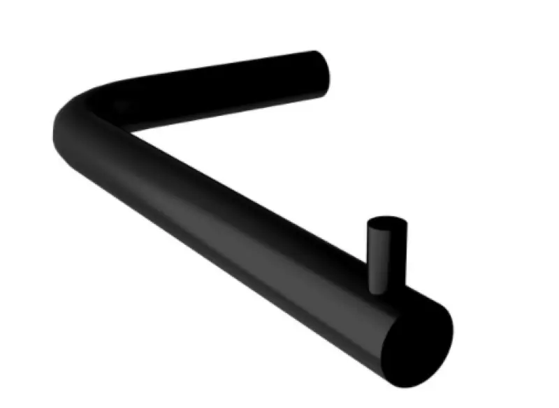 Водна революция Държач за тоалетна хартия Flow без клапа матов черен А130PR