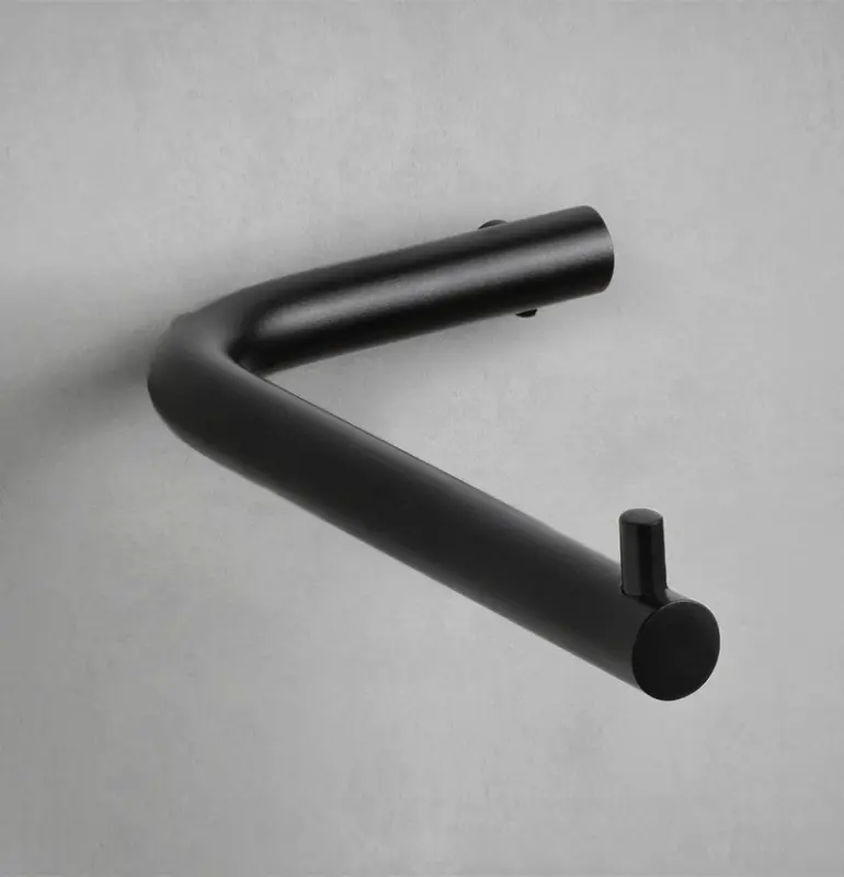 Водна революция Държач за тоалетна хартия Flow без клапа матов черен А130PR