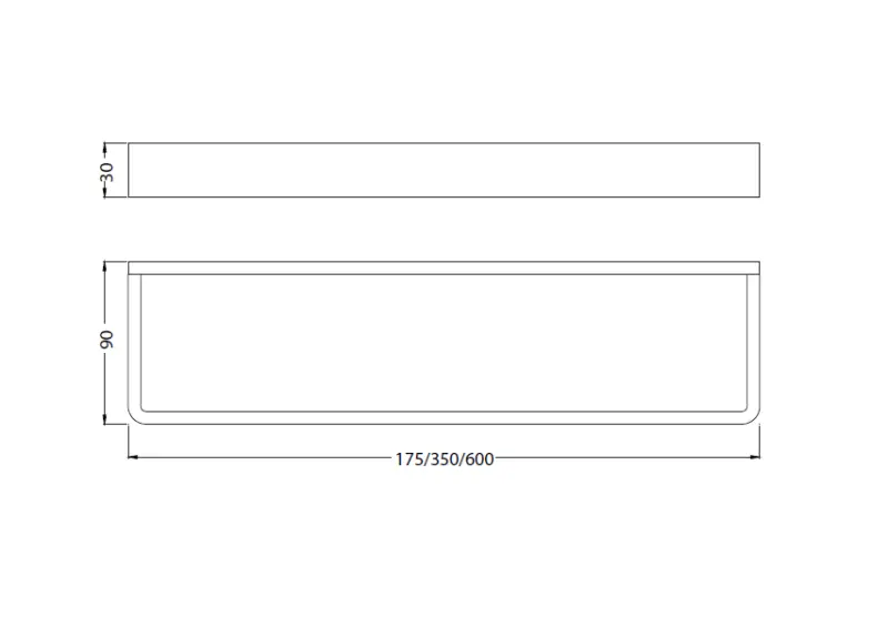 Waterevolution Дълбок държач за кърпи 60 см мат бяло A212BR