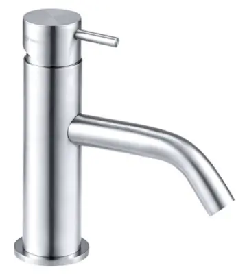 Waterevolution Flow ниска смесителна батерия за умивалник от неръждаема стомана T110IE