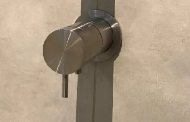 Waterevolution Flow вграден душ термостат от масивна неръждаема стомана с кръгла розетка T142TBIE 1208816582