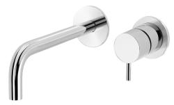 Waterevolution Flow вграден смесител за умивалник, хромиран излив 15 cm T116B01-15