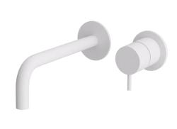 Waterevolution Flow вграден смесител за умивалник, матово бял, с излив 15 cm T116BBR-15