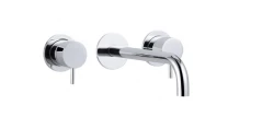 Waterrevolution Flow 3-дупков монтажен кран за мивка хром с изход 21cm T1163F01-21