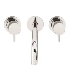 Waterrevolution Flow 3-дупков монтажен кран за мивка хром с изход 21cm T1163F01-21
