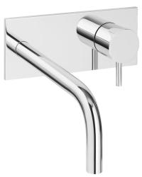Вграден смесител за умивалник Waterrevolution Flow с покритие хром и източник 15cm T1161B01-15