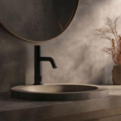 Waterevolution Flow електронен мивков миксер с инфрачервена технология на батерии, матово черен T110EBPR