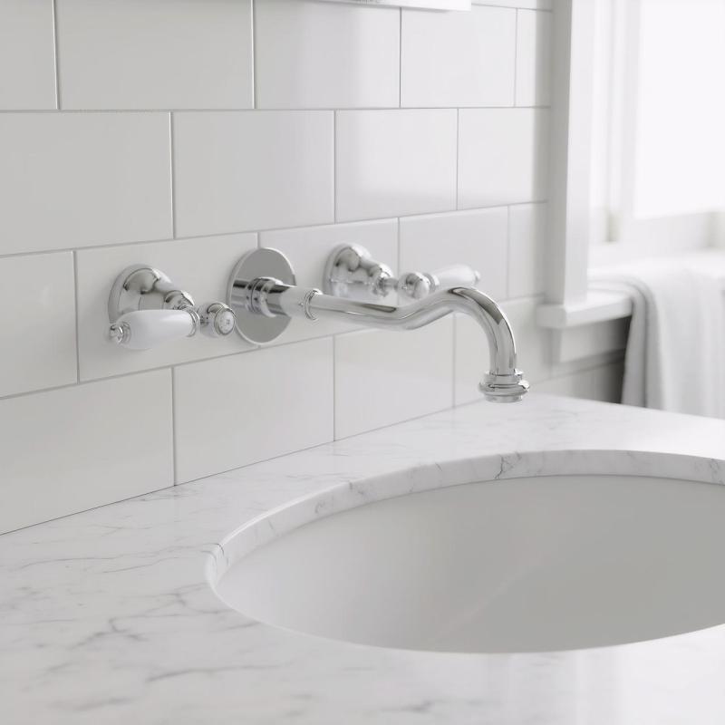 PB klassieke kraan inbouw muurkraan met witte hendels 20 cm uitloop Chroom 1208854352

PB класически вграден стенен смесител с бели дръжки, 20 см излив, Хром 1208854352