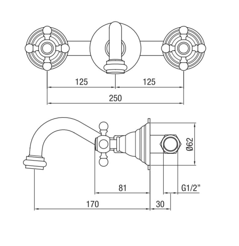 PB klassieke inbouw muurkraan met sterknoppen 16 cm uitloop brons 1208855052

PB класически вграден стенен кран със звездовидни дръжки 16 см чучур бронз 1208855052